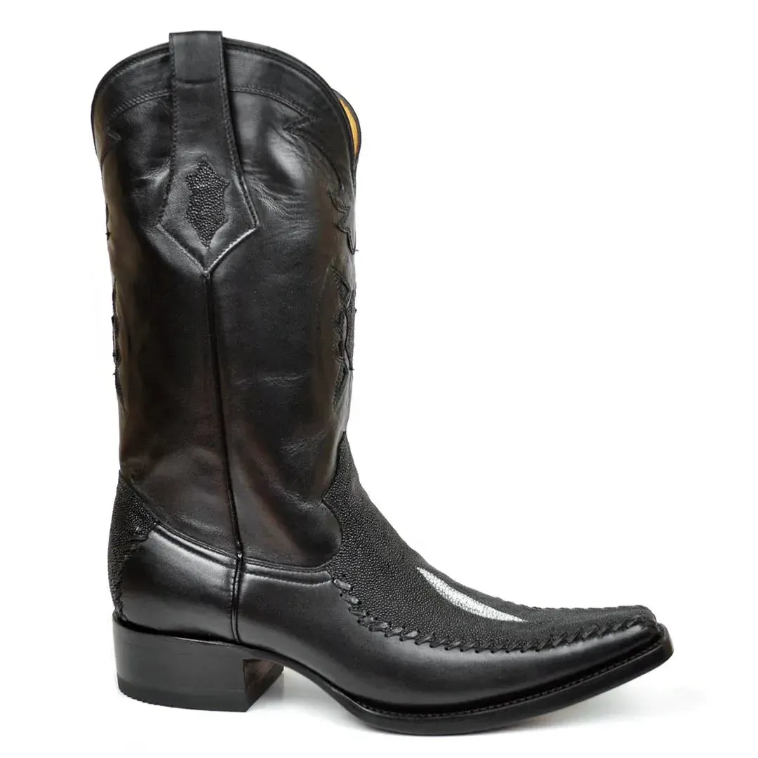 Gavel Men's Alex Stingray Spanish Toe Boots - Black