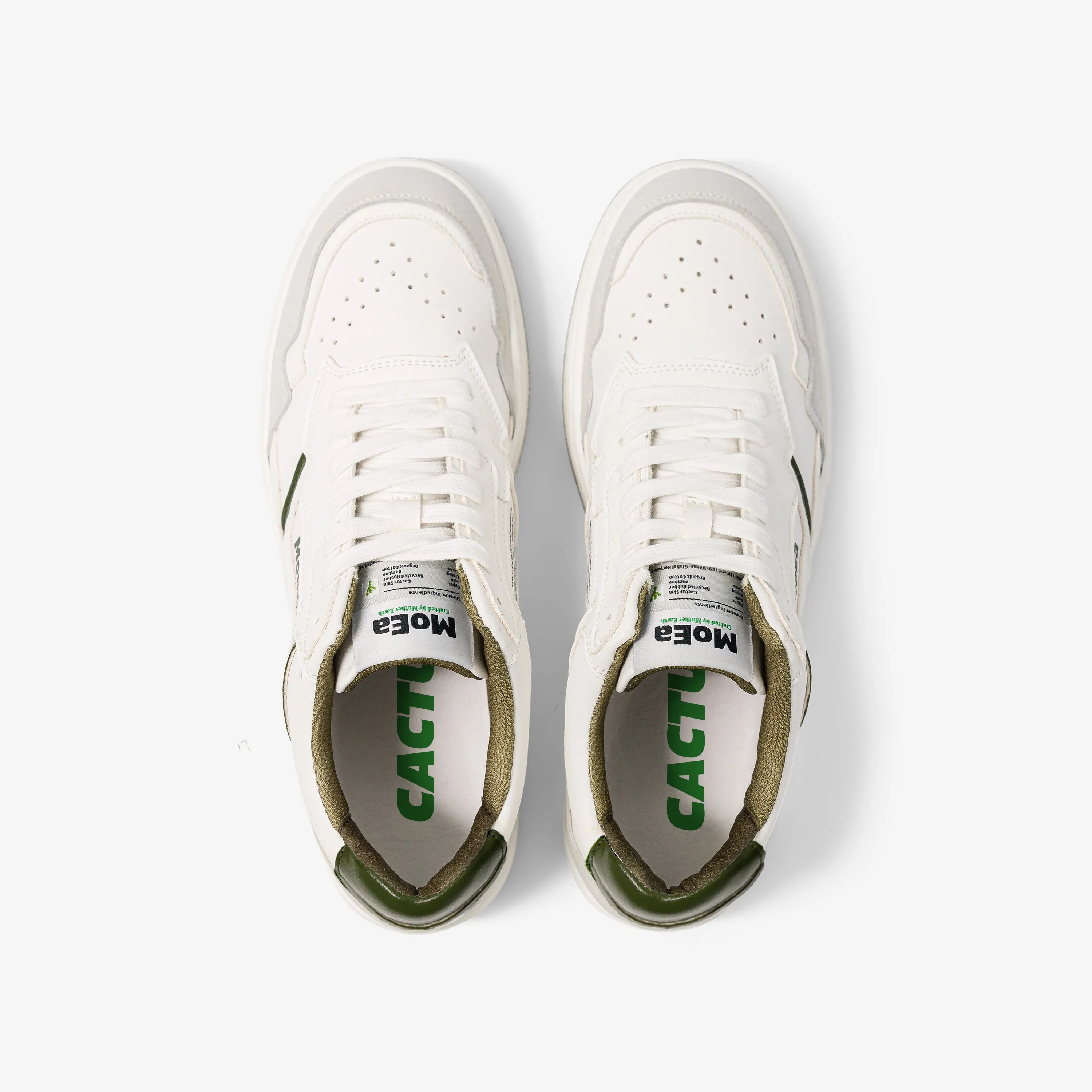 GEN1 - Cactus White & Green Suede