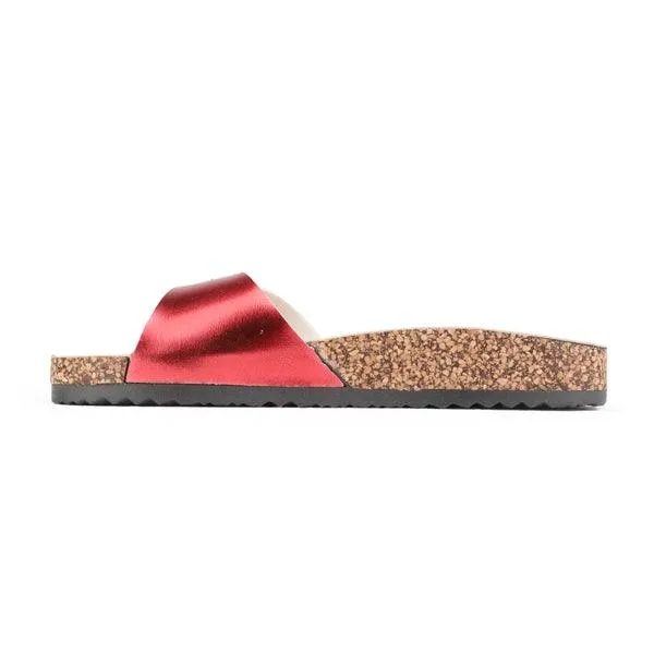 GIRLS BIRKIN SLIPPERS - RED