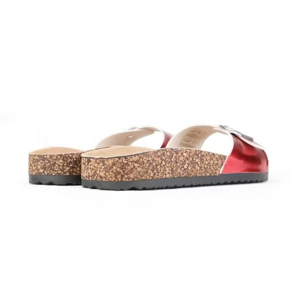 GIRLS BIRKIN SLIPPERS - RED