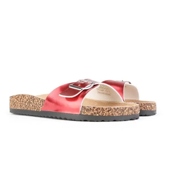 GIRLS BIRKIN SLIPPERS - RED