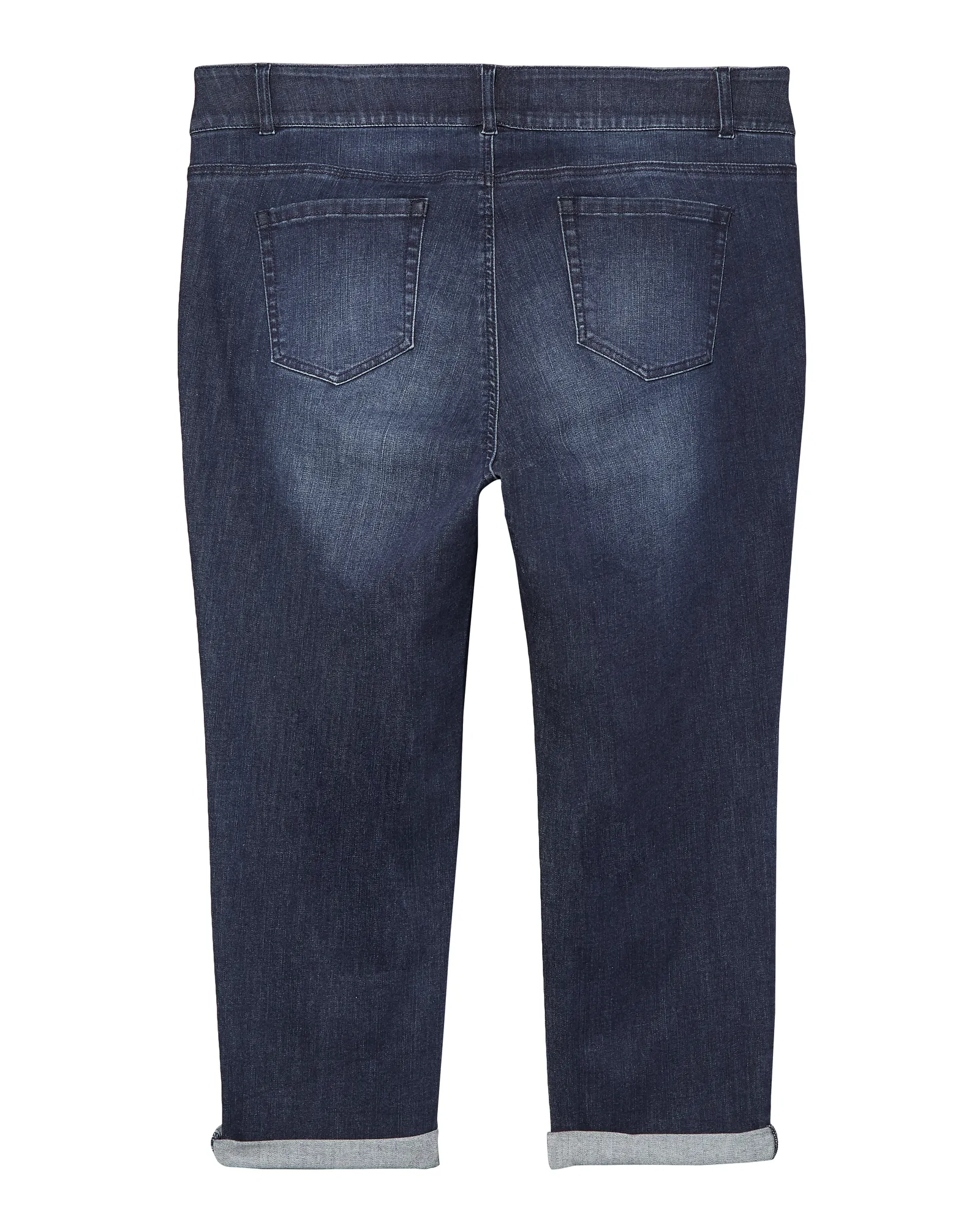 Glenmore Rolled Capri | Dark Wash