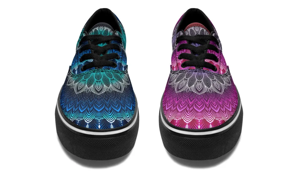 Glowing Mandala Street Vibe Shoes