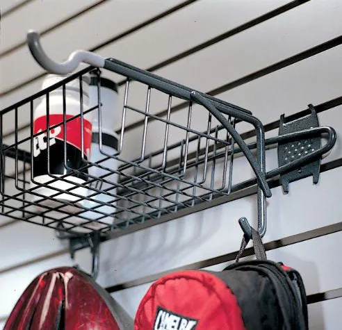 Grid or Wall Mount Bike Rack and Basket