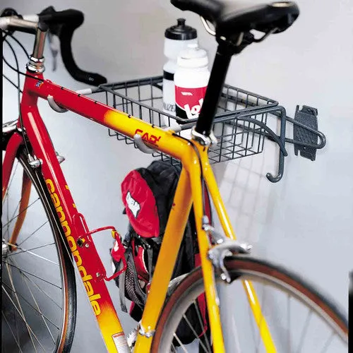 Grid or Wall Mount Bike Rack and Basket