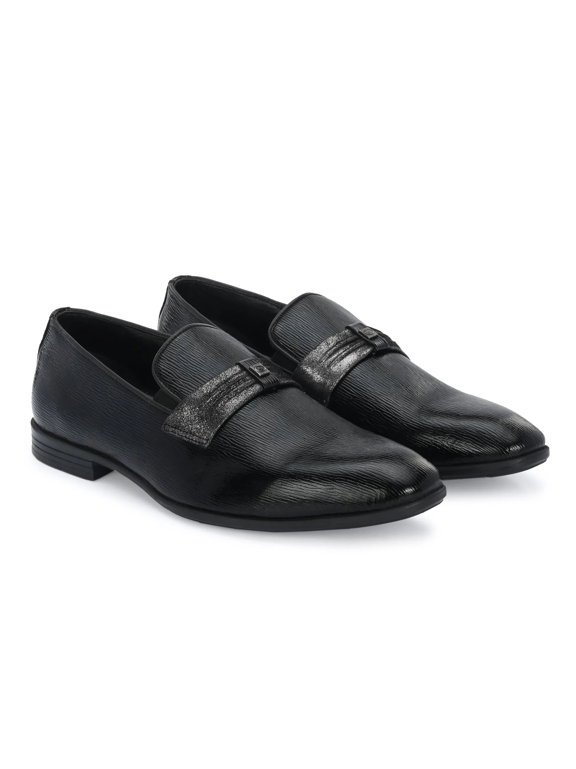 HITZ6347-Men's Black Leather Formal Shoes