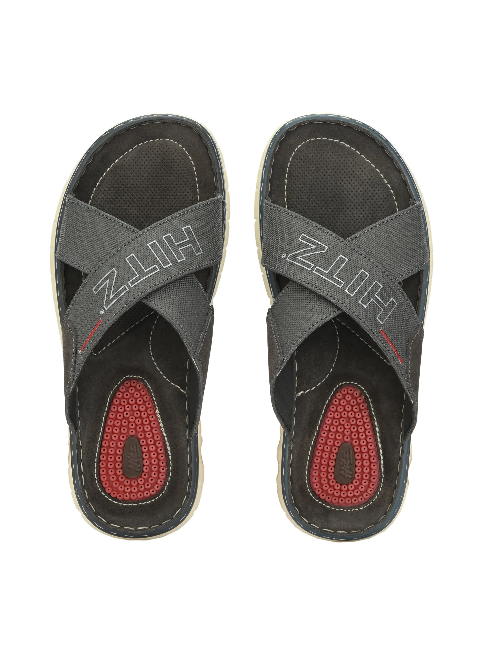 HITZ7454-Men's Grey Daily Wear Slippers