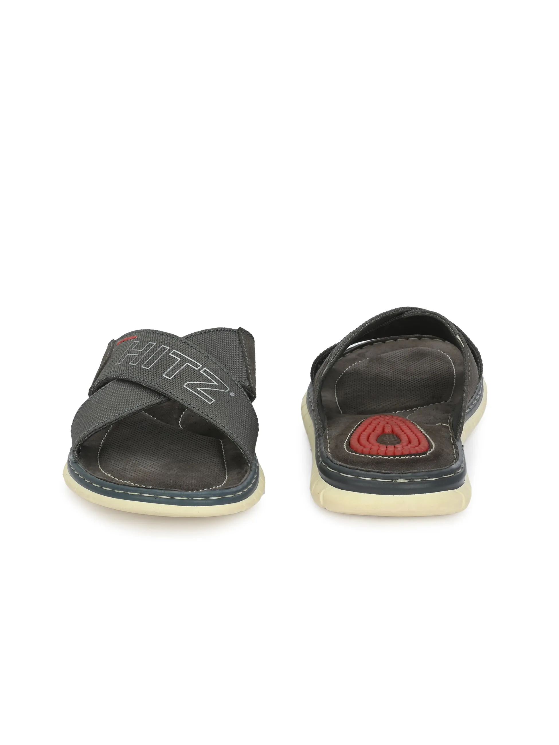 HITZ7454-Men's Grey Daily Wear Slippers