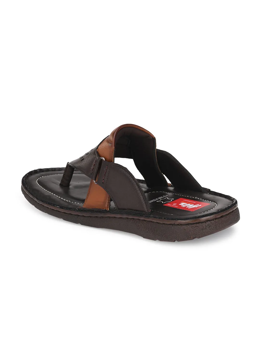 HITZMS_4103 Men's Brown Synthetic Daily Wear Open Slipper