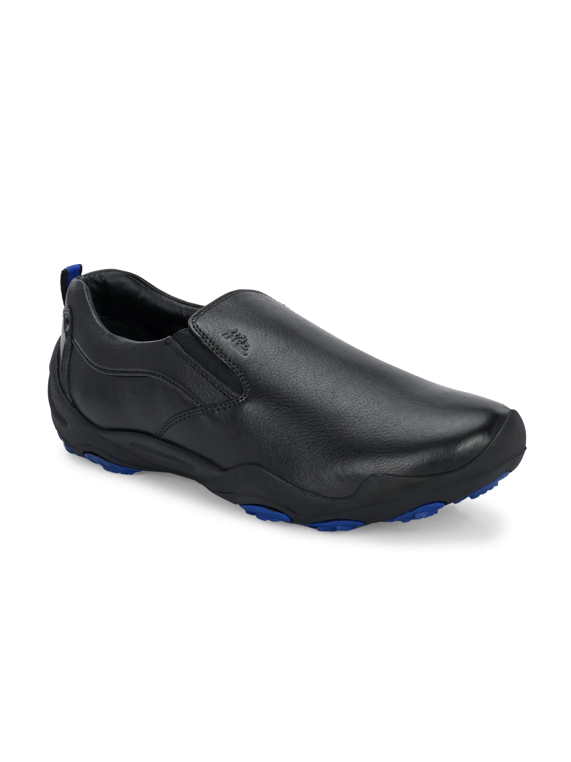 HITZS_55 Men's Black Leather Shoes