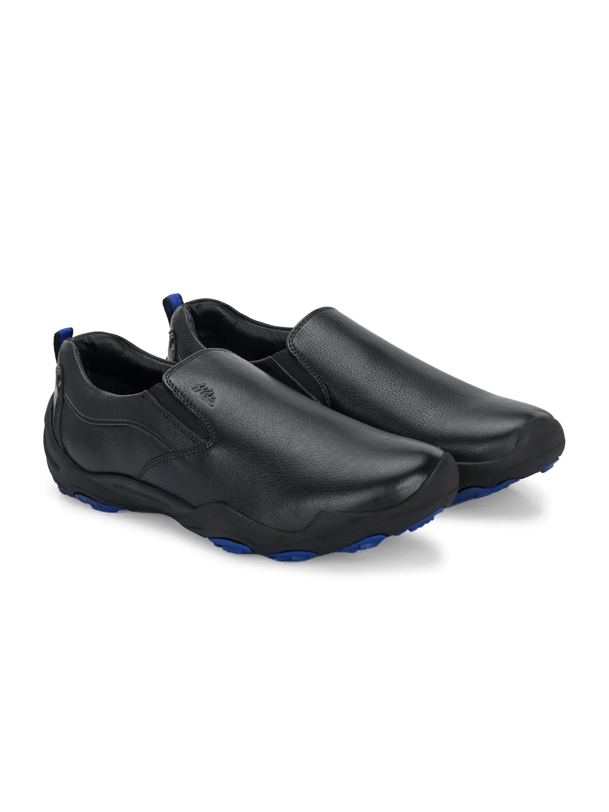 HITZS_55 Men's Black Leather Shoes