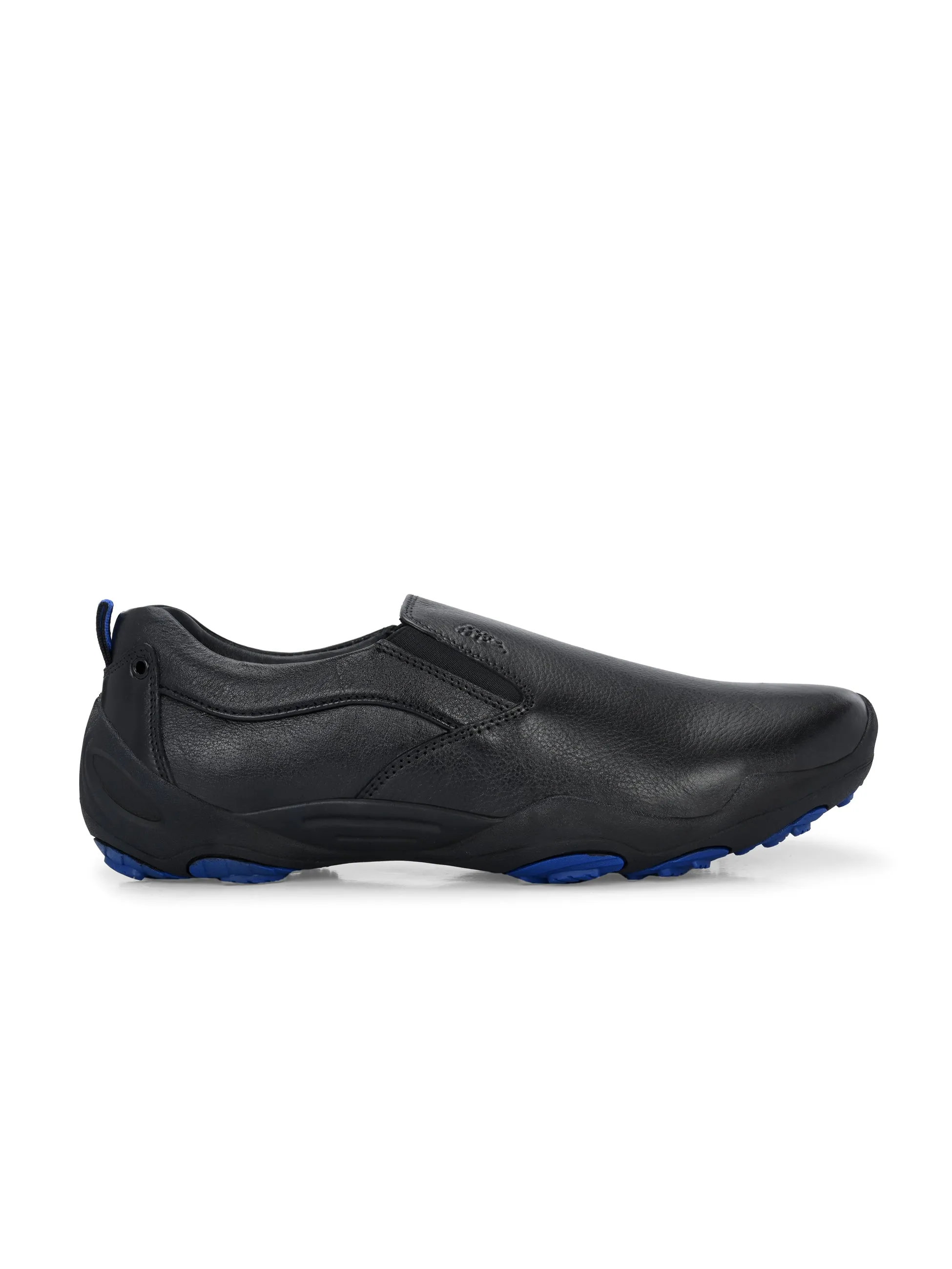 HITZS_55 Men's Black Leather Shoes