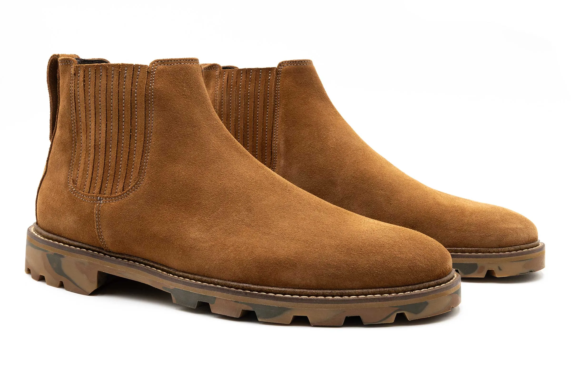 Huntley Suede Chelsea Boots - French Roast