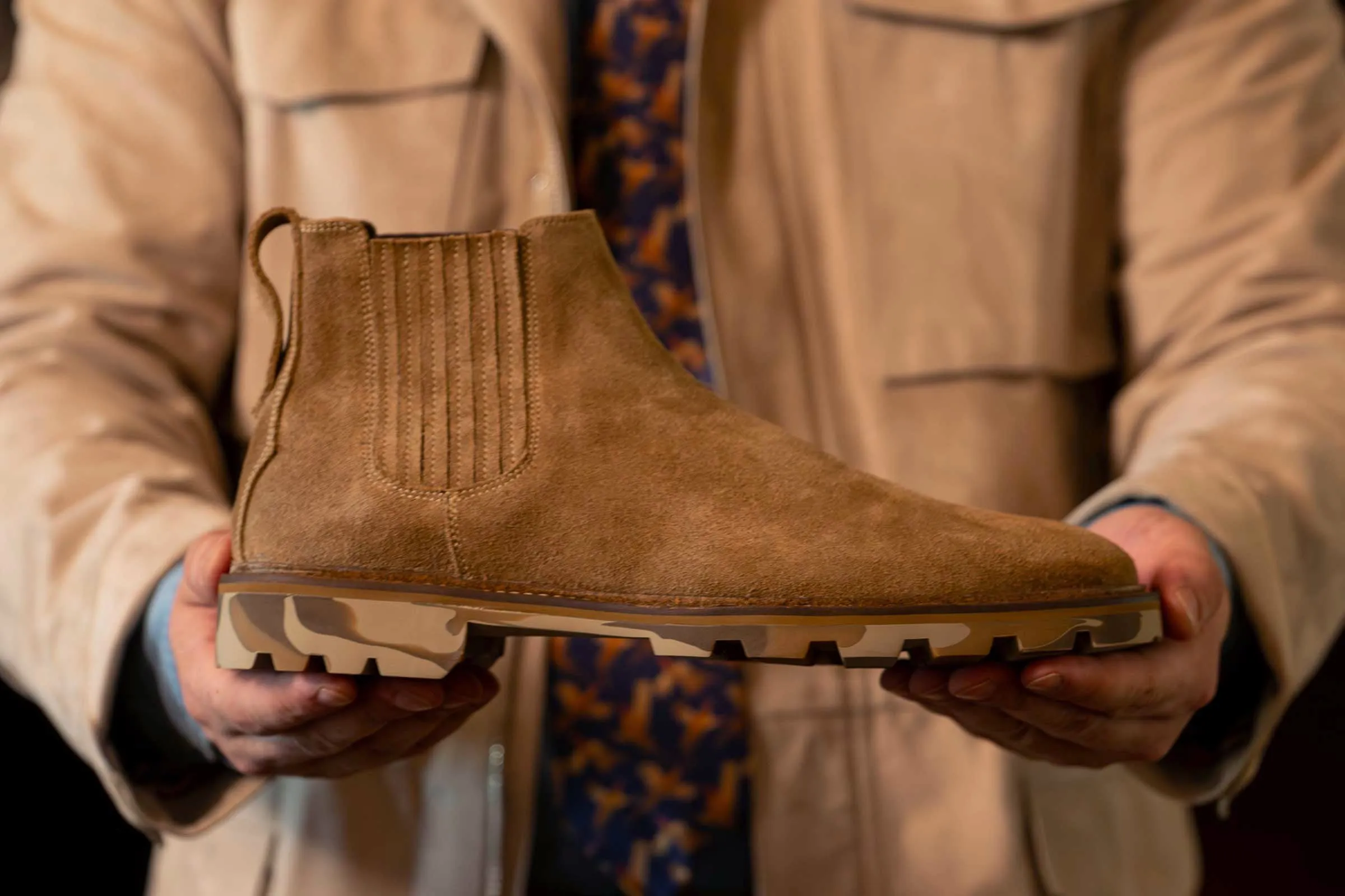 Huntley Suede Chelsea Boots - French Roast