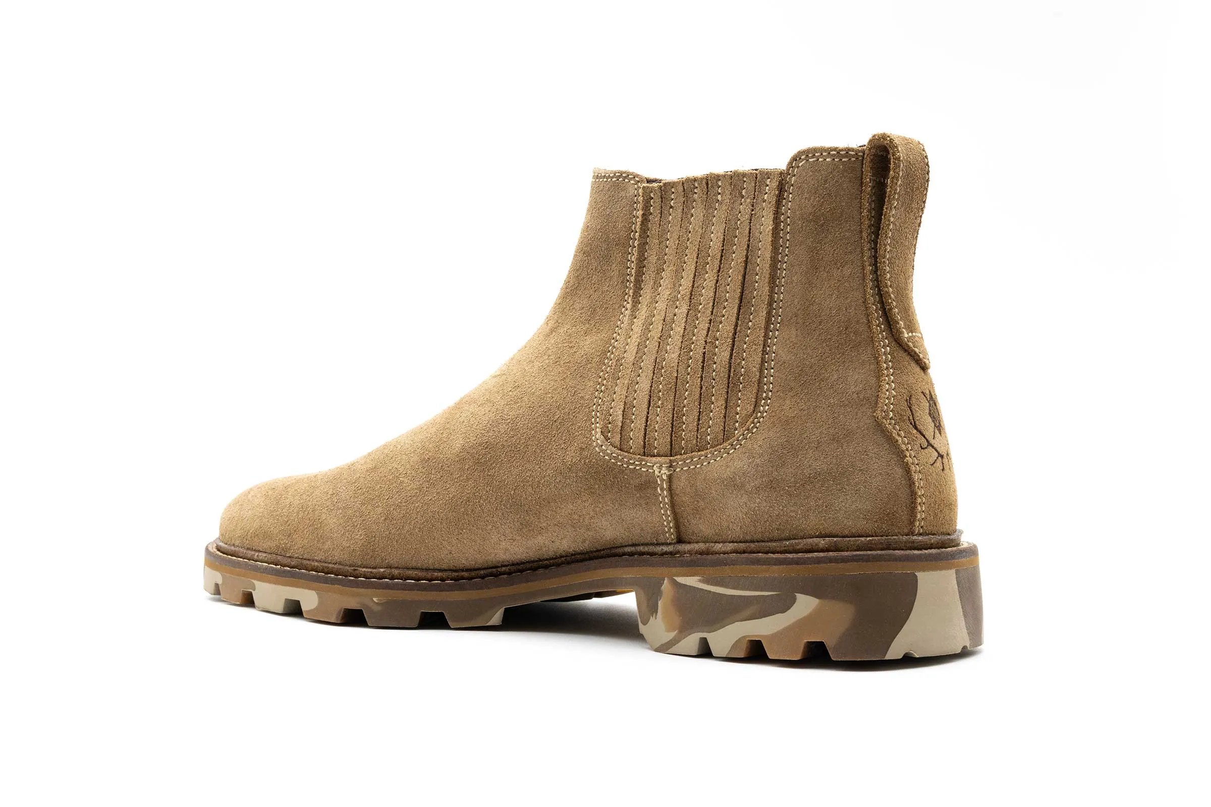 Huntley Suede Chelsea Boots - Khaki