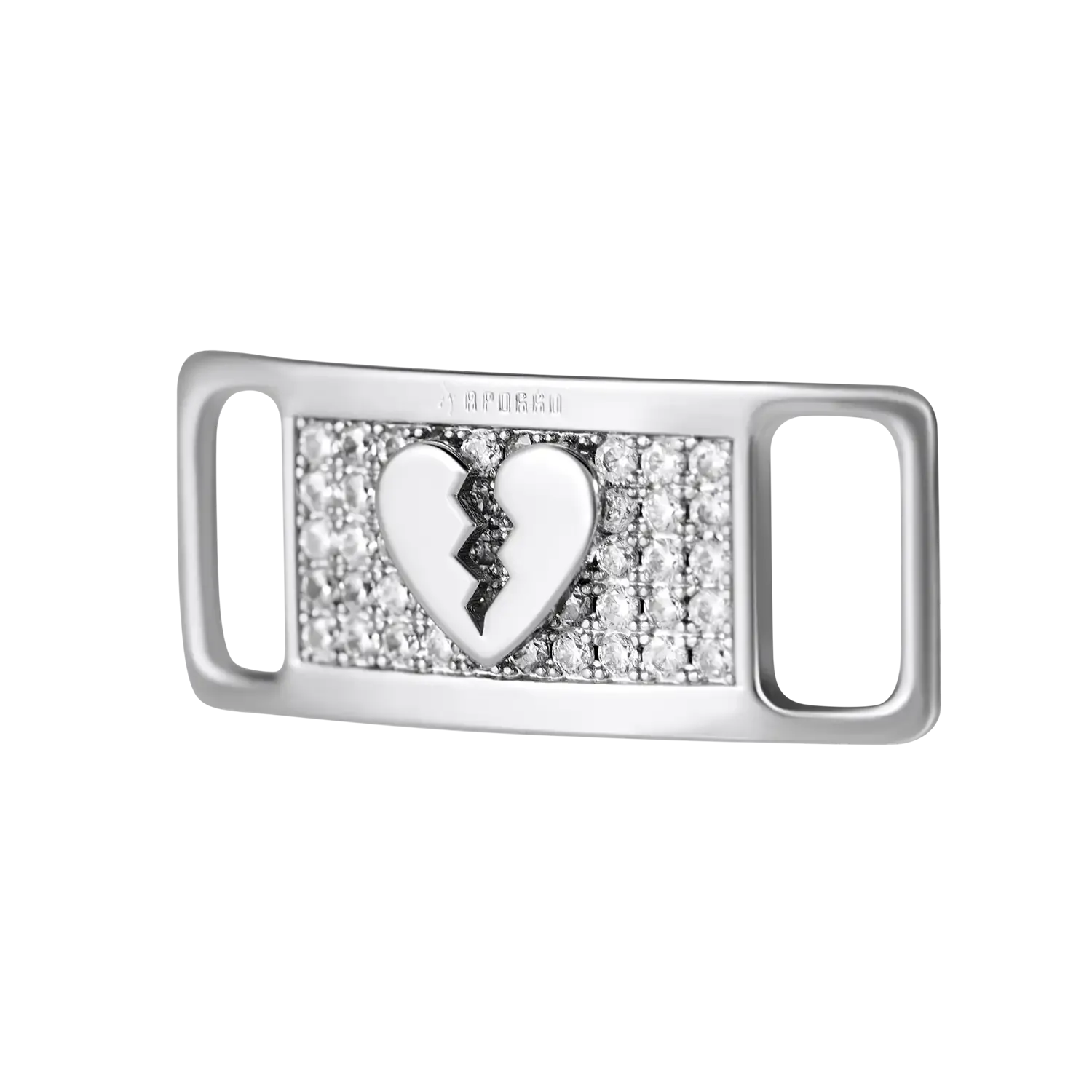 Iced Out Broken Heart Lace Lock