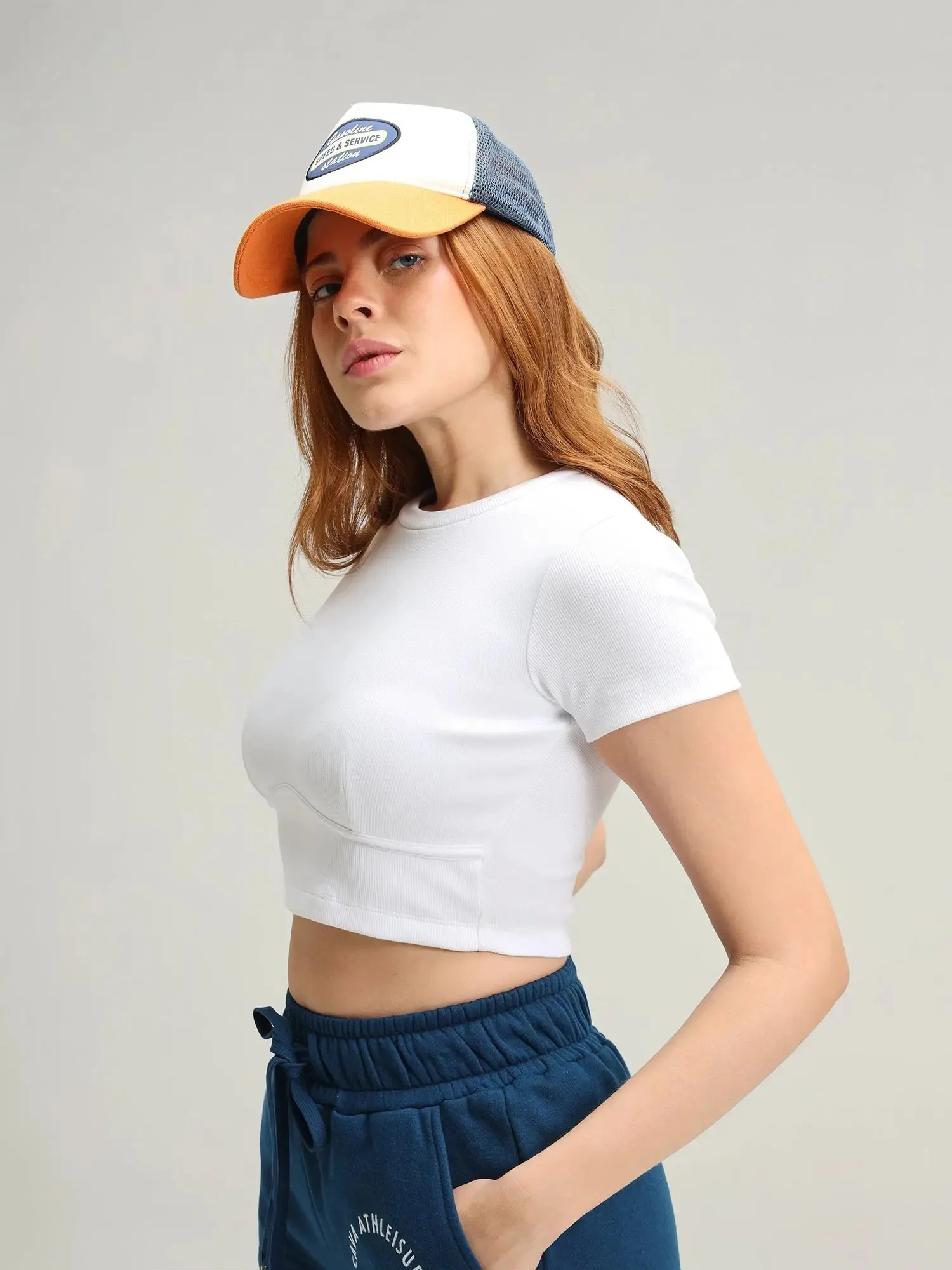 Iceland White Snug Crop Top