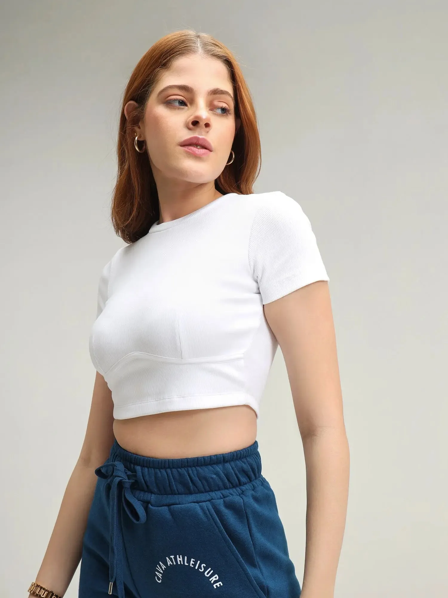 Iceland White Snug Crop Top