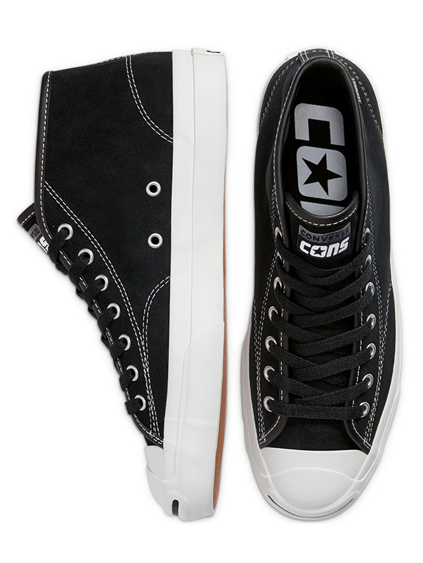 Jack Purcell Pro Mid Black/White/Black Shoes