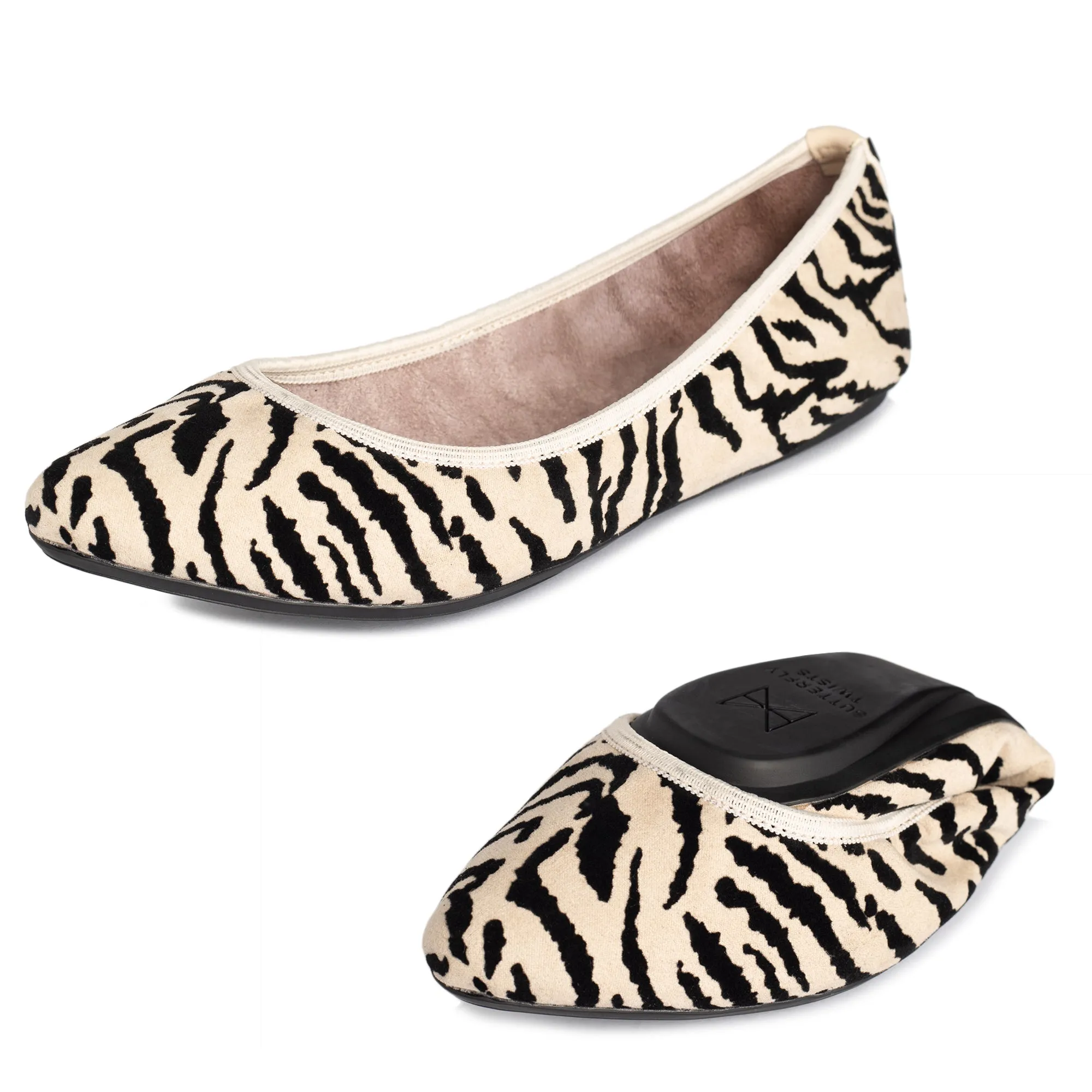 JANEY Ballet Flat Shoes - Zebra