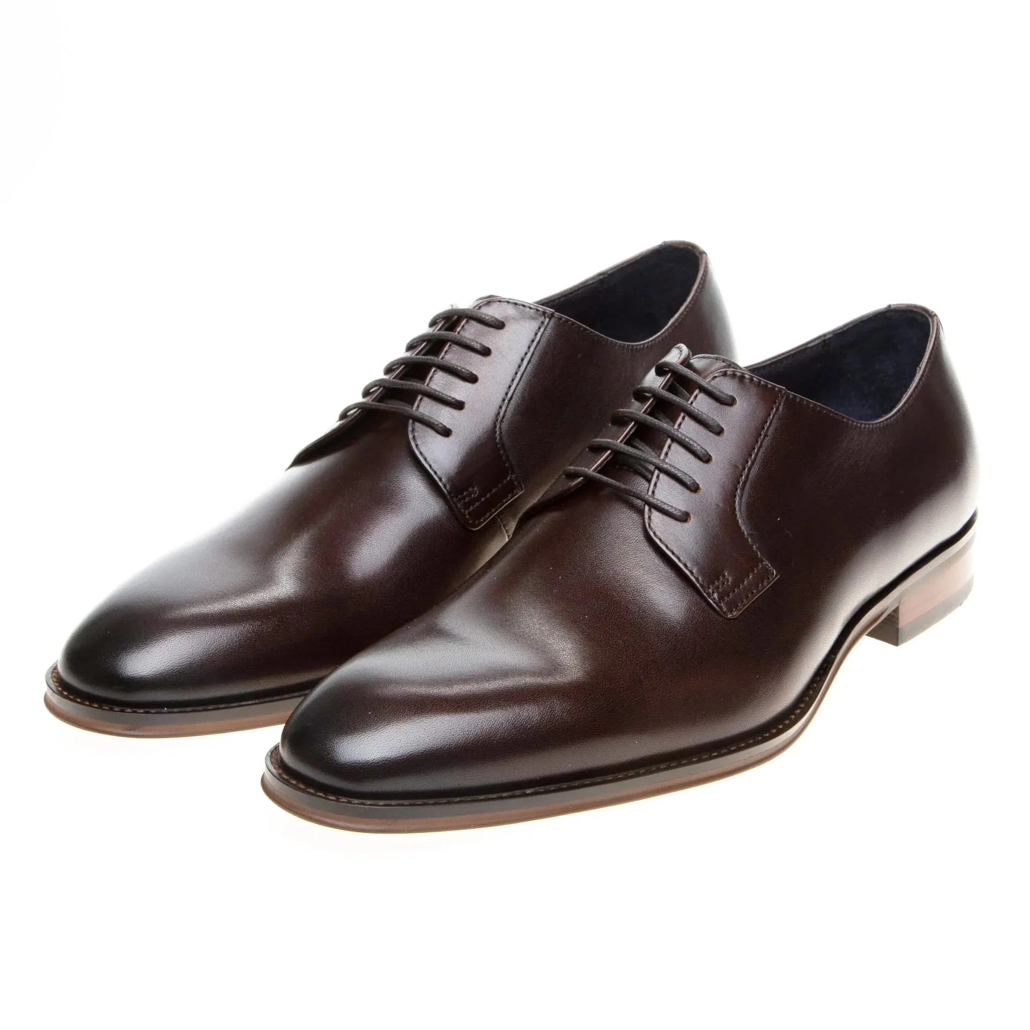 John White Mumford Brown Derby Shoes