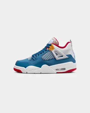 Jordan Kids' Air Jordan 4 Retro (GS) "Messy Room" French Blue/White