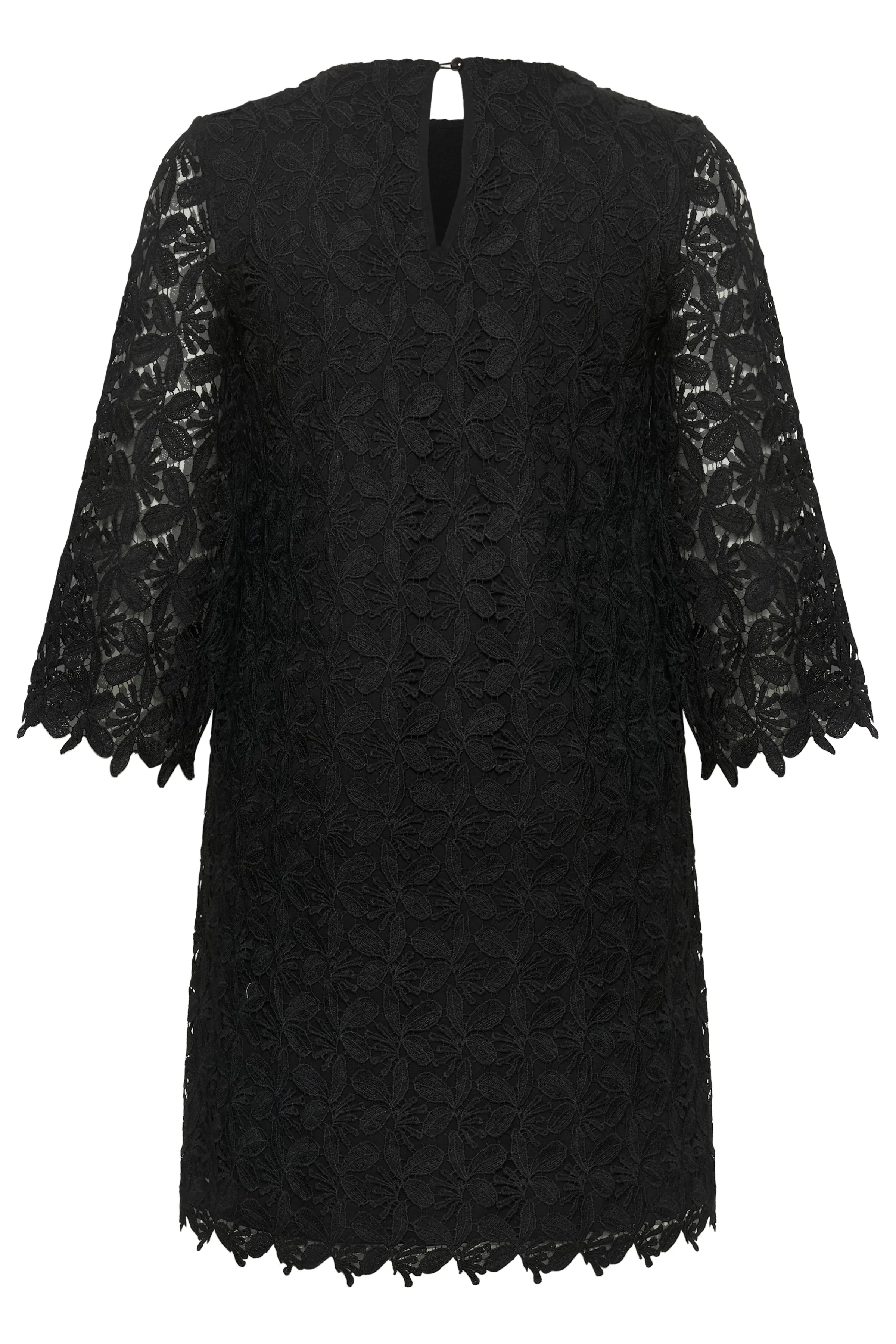 Kaffe Curve Emma Lace Dress in Black