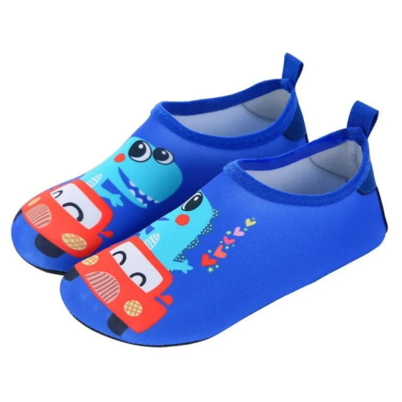 Kids Cartoon Illustrated Aqua Socks | Water Shoes for Boys and Girls | Quick Drying & Non-Slip