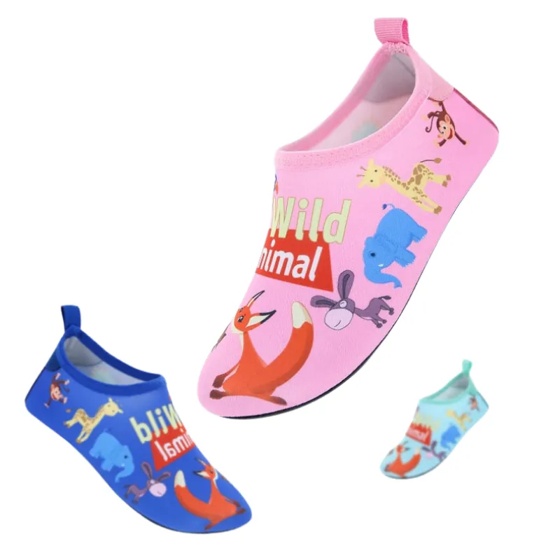 Kids Cartoon Illustrated Aqua Socks | Water Shoes for Boys and Girls | Quick Drying & Non-Slip