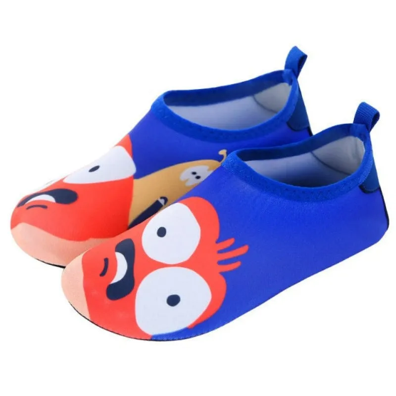 Kids Cartoon Illustrated Aqua Socks | Water Shoes for Boys and Girls | Quick Drying & Non-Slip