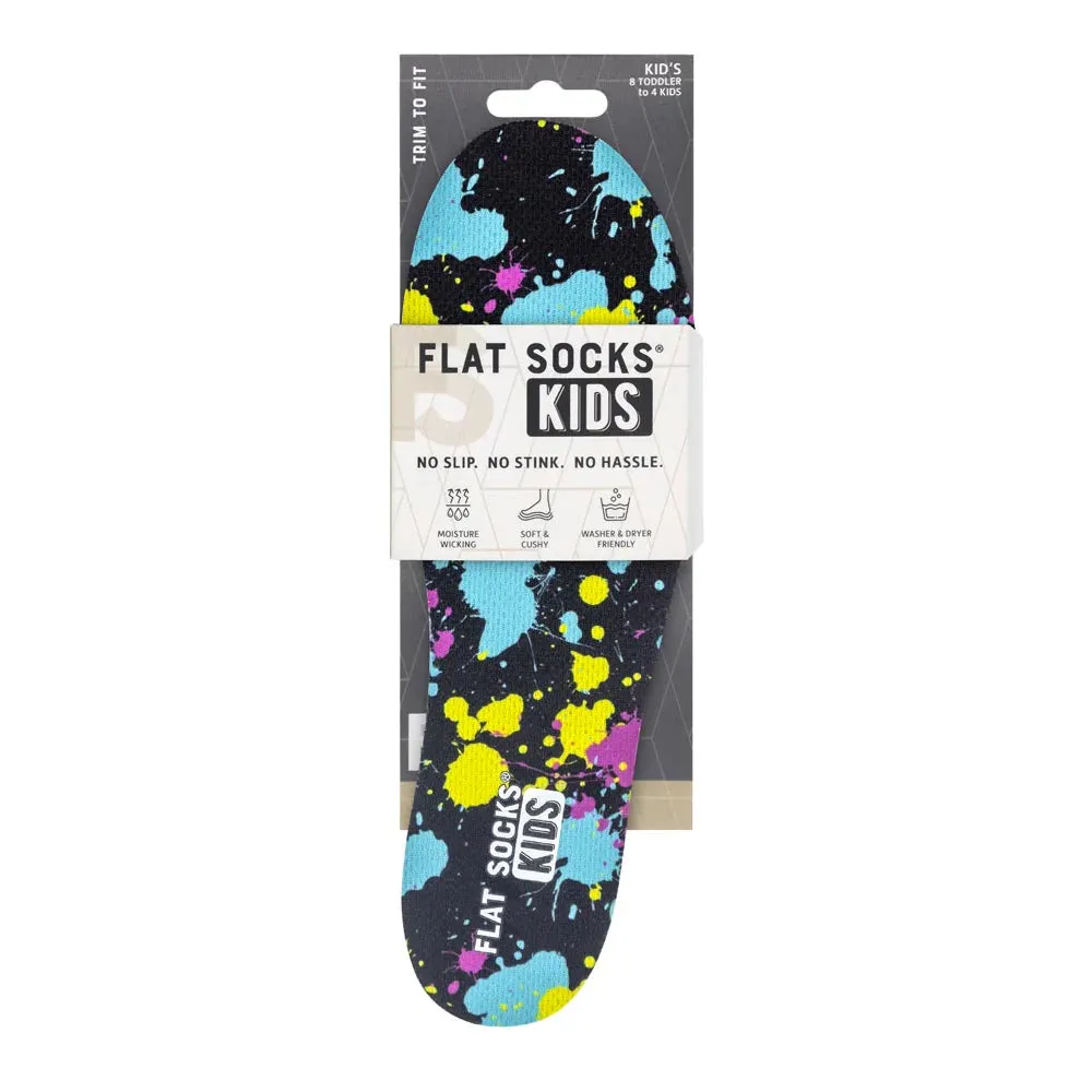 KIDS FLAT SOCKS MESH | PAINT SPLATTER