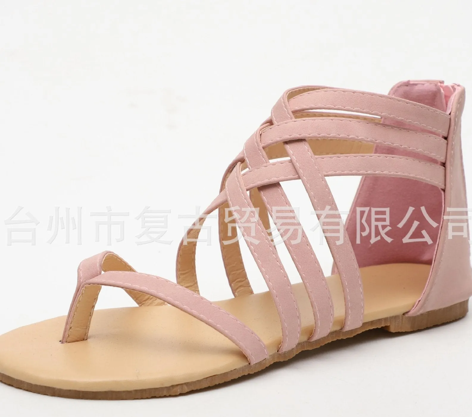 Knitted Toe Roman Sandals Female Summer Flat Large Size Women's Shoes