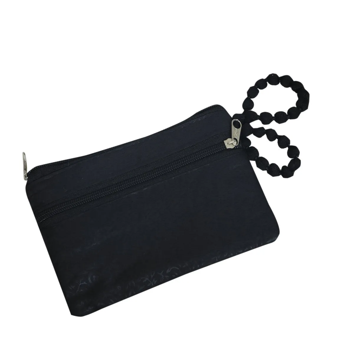 Kuber Industries Women's Fabric Wristlet Black