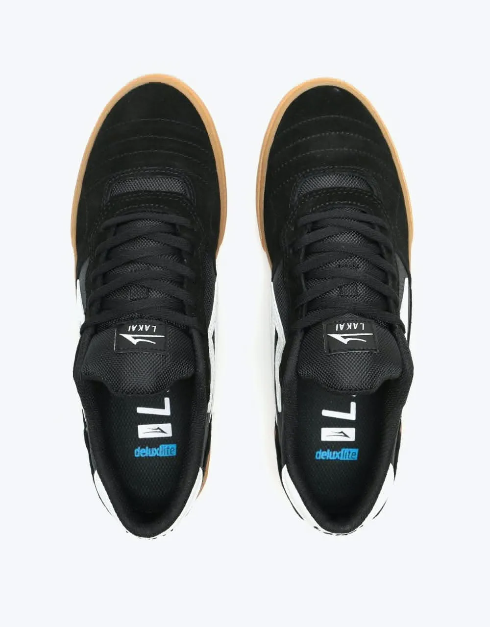 Lakai Cambridge Skate Shoes - Black/Gum Suede