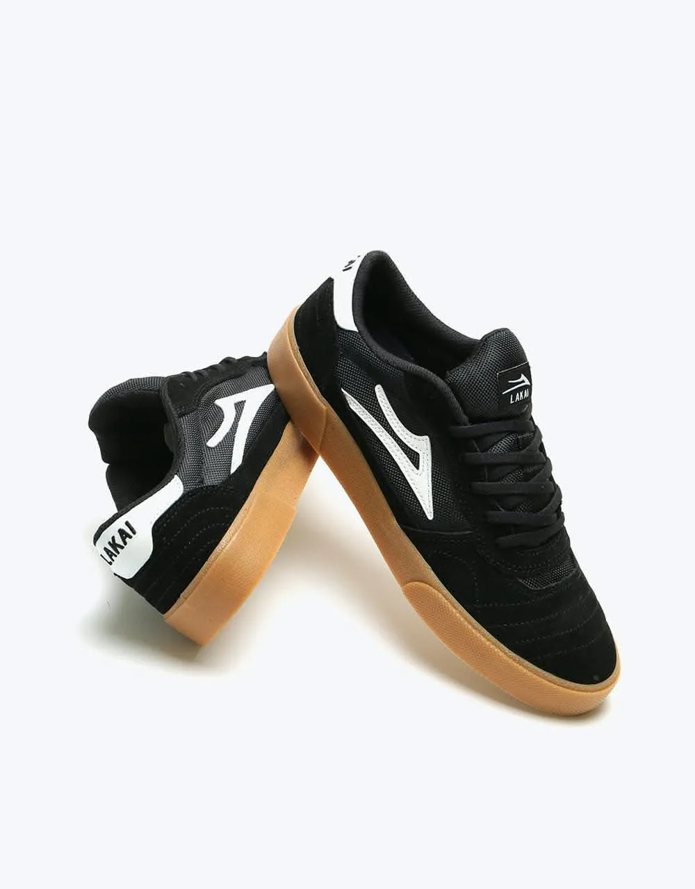 Lakai Cambridge Skate Shoes - Black/Gum Suede