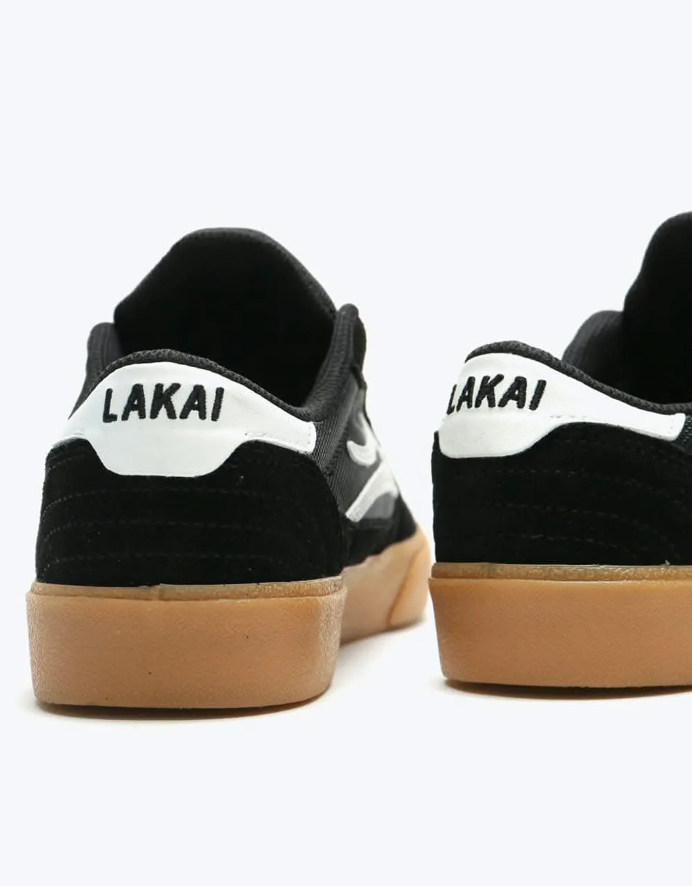 Lakai Cambridge Skate Shoes - Black/Gum Suede