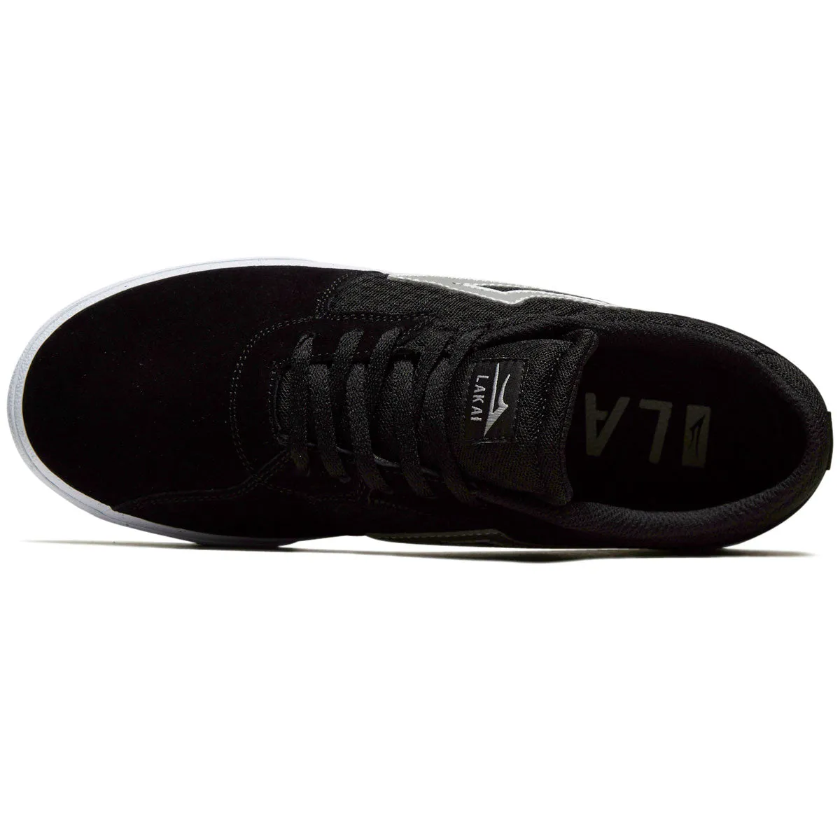 Lakai Cardiff Shoes - Black/White Suede