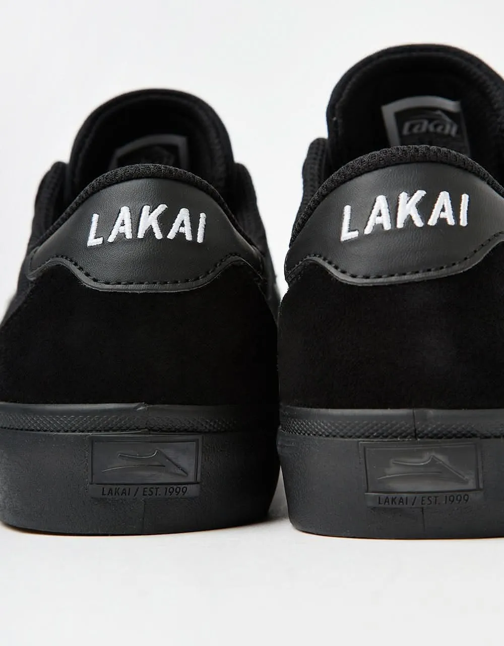 Lakai Flaco II Skate Shoes - Black/Black Suede