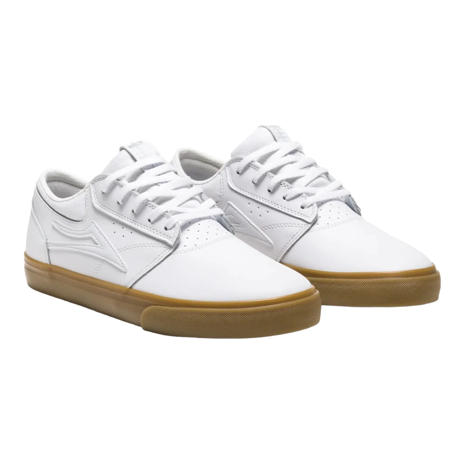 LAKAI GRIFFIN WHITE/GUM LEATHER