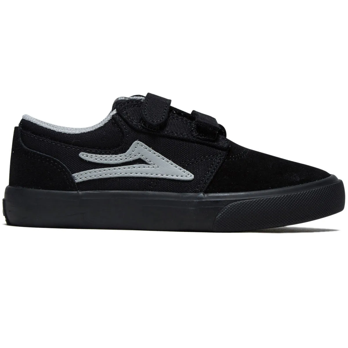 Lakai Youth Griffin Shoes - Black Suede/Black