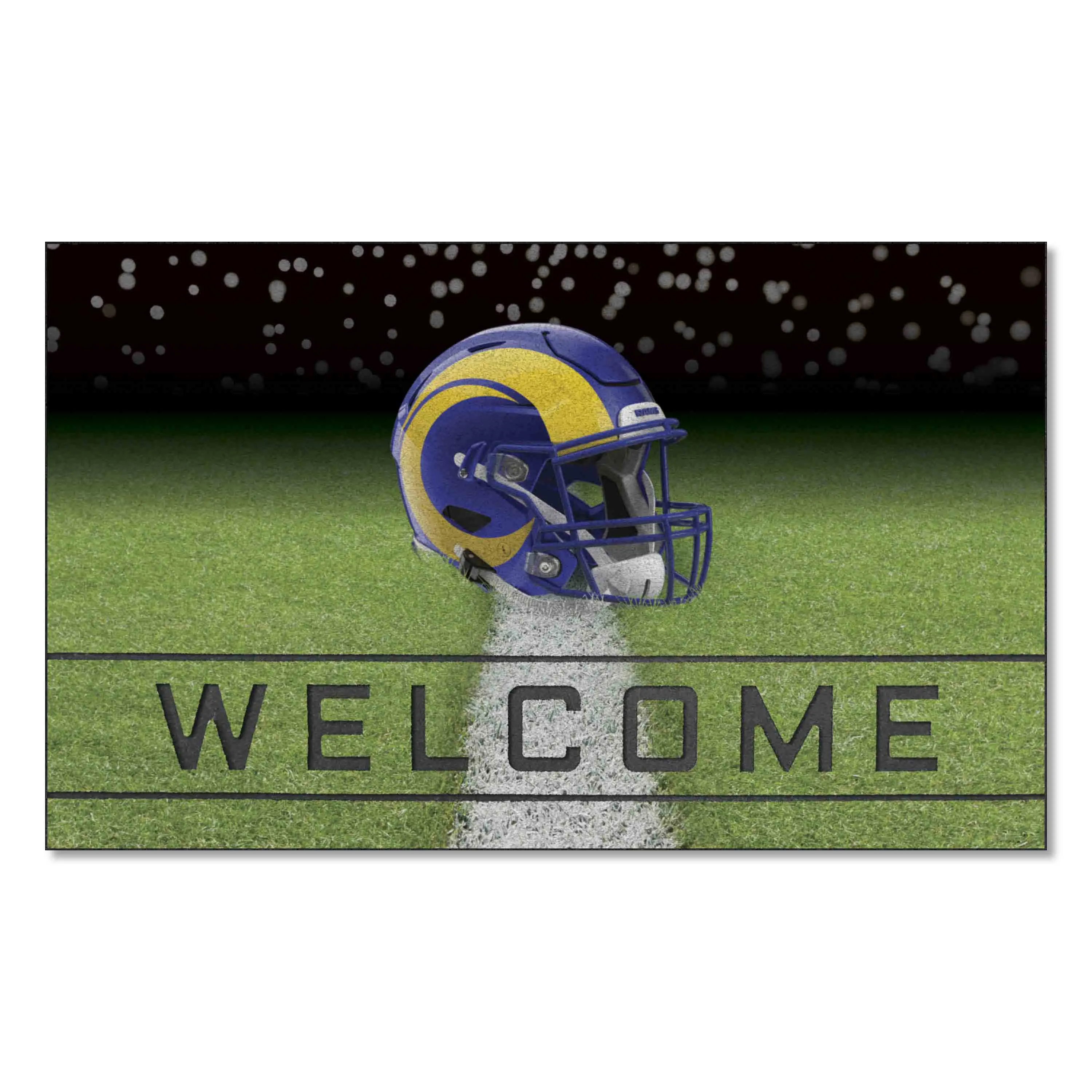 Los Angeles Rams Rubber Door Mat - 18in. x 30in.