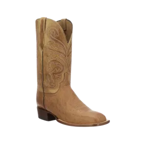 Lucchese Boot Men's Lance Smooth Ostrich Square Toe Boot