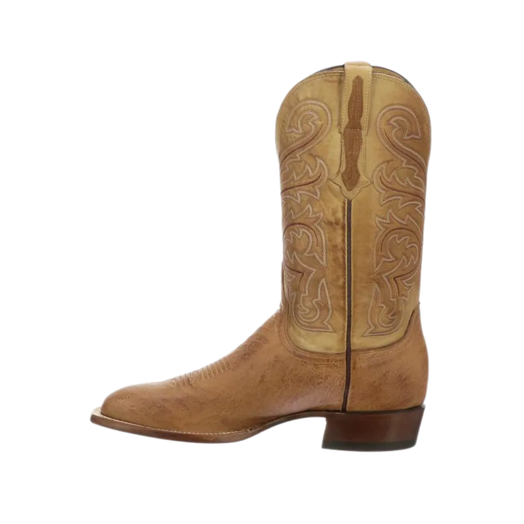 Lucchese Boot Men's Lance Smooth Ostrich Square Toe Boot