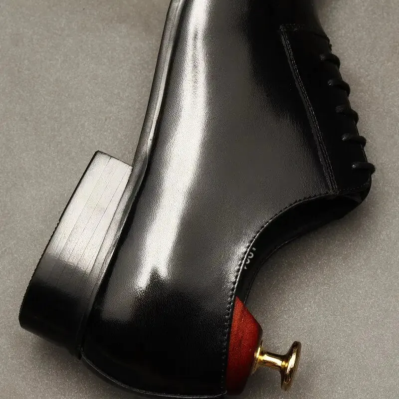 Luxury Red bottom Leather Oxford Shoes