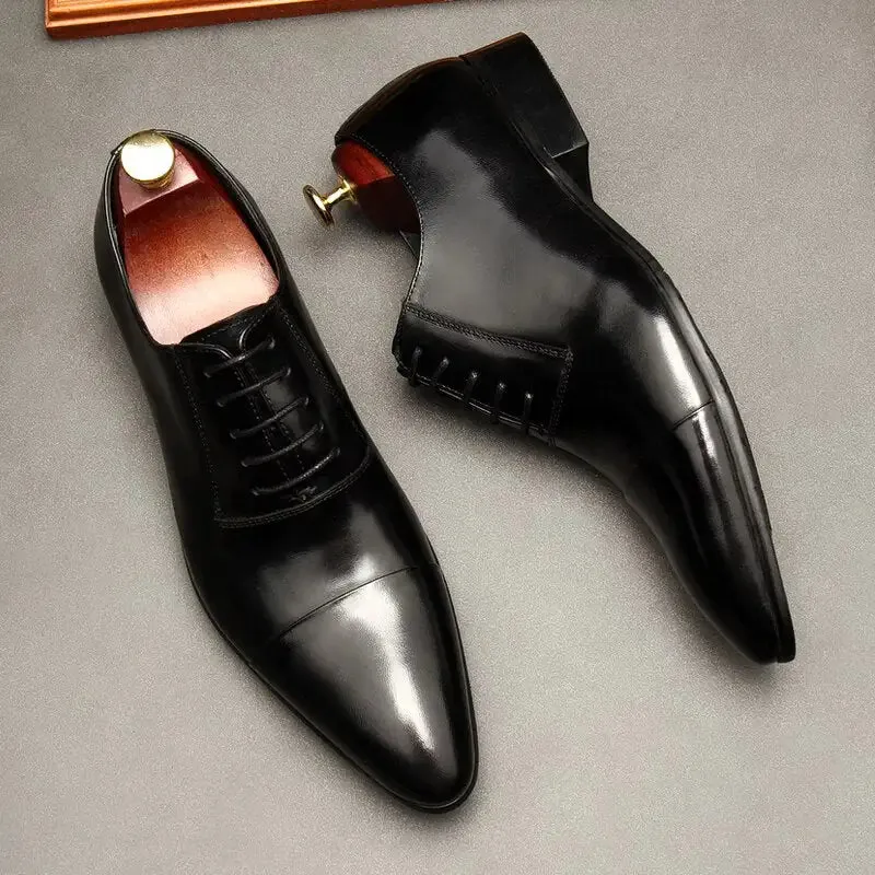 Luxury Red bottom Leather Oxford Shoes