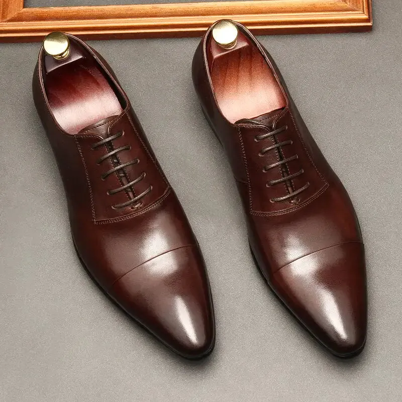 Luxury Red bottom Leather Oxford Shoes