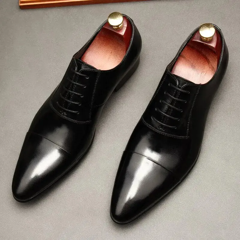 Luxury Red bottom Leather Oxford Shoes