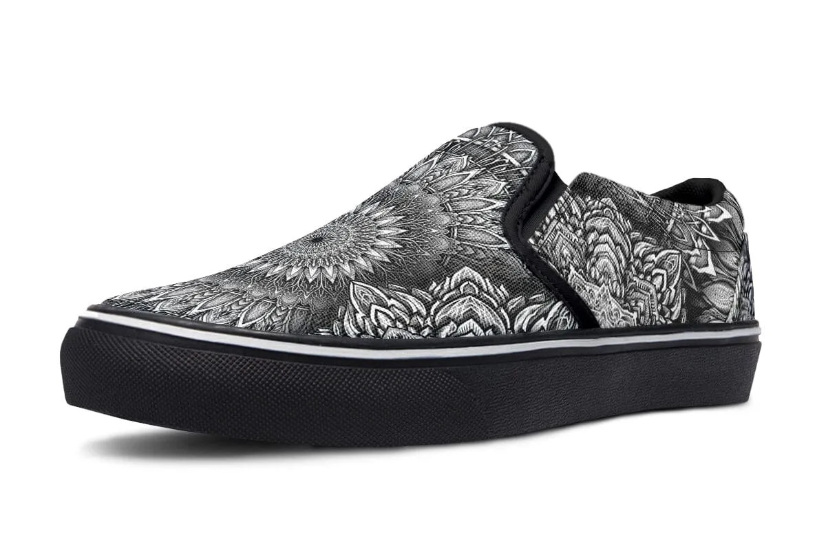 Mandala Bloom Slip on Shoes