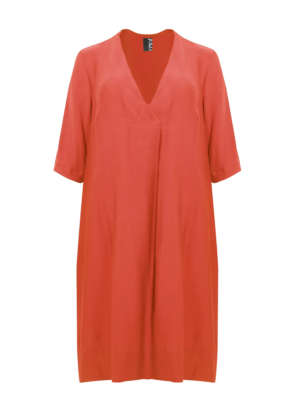 Mat Dress in Coral