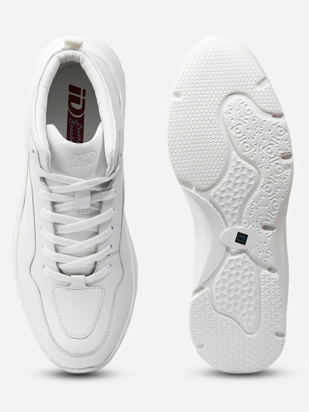 Men White Leather Sneaker (ID3093)